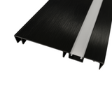 ZOCALO DE 8 CM CON DIFUSOR DE TIRA LED - ALUMINIO - 2.50ML