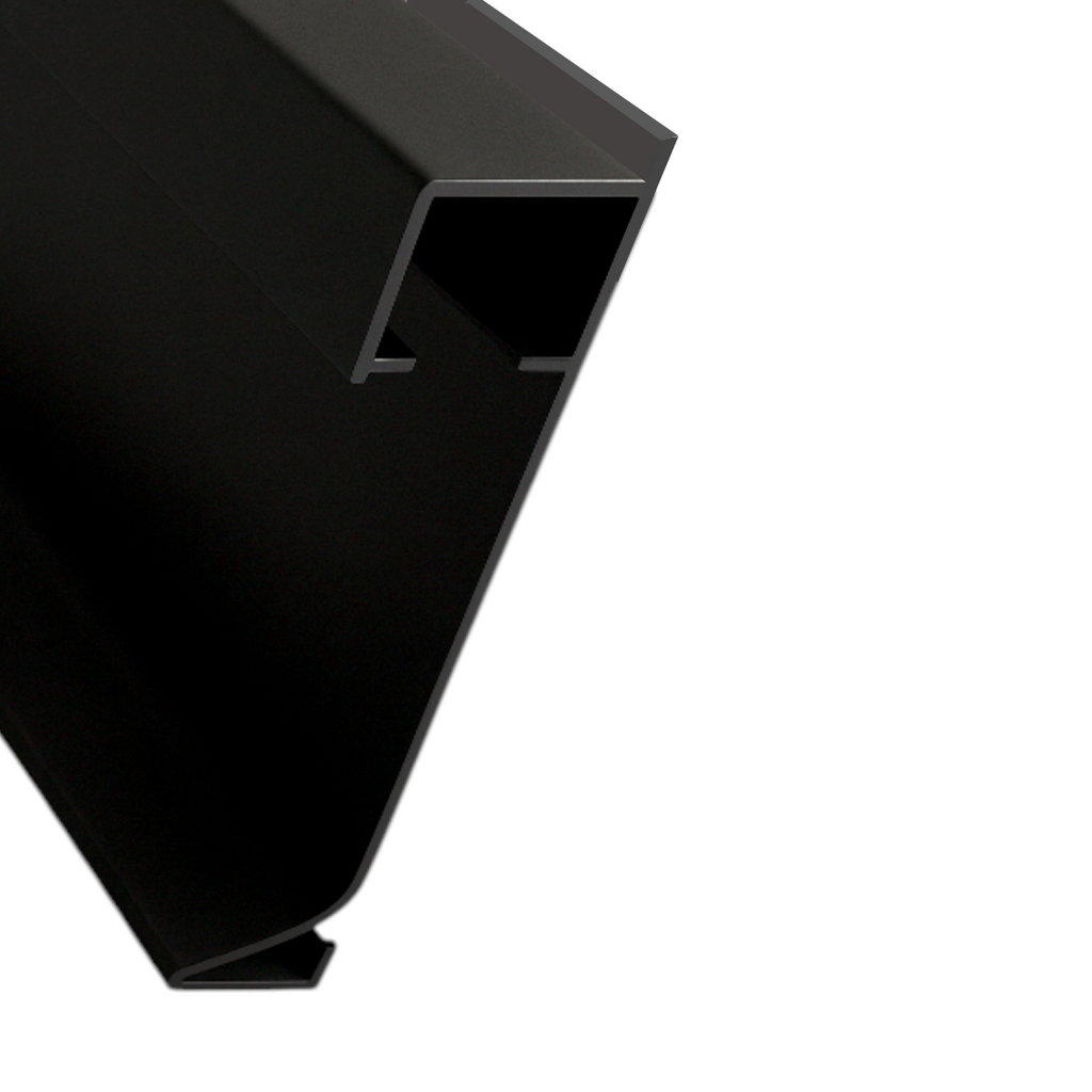 ZOCALO DE 8 CM CON ESPACIO INDIRECTO DE TIRA LED - ALUMINIO - 2.50ML