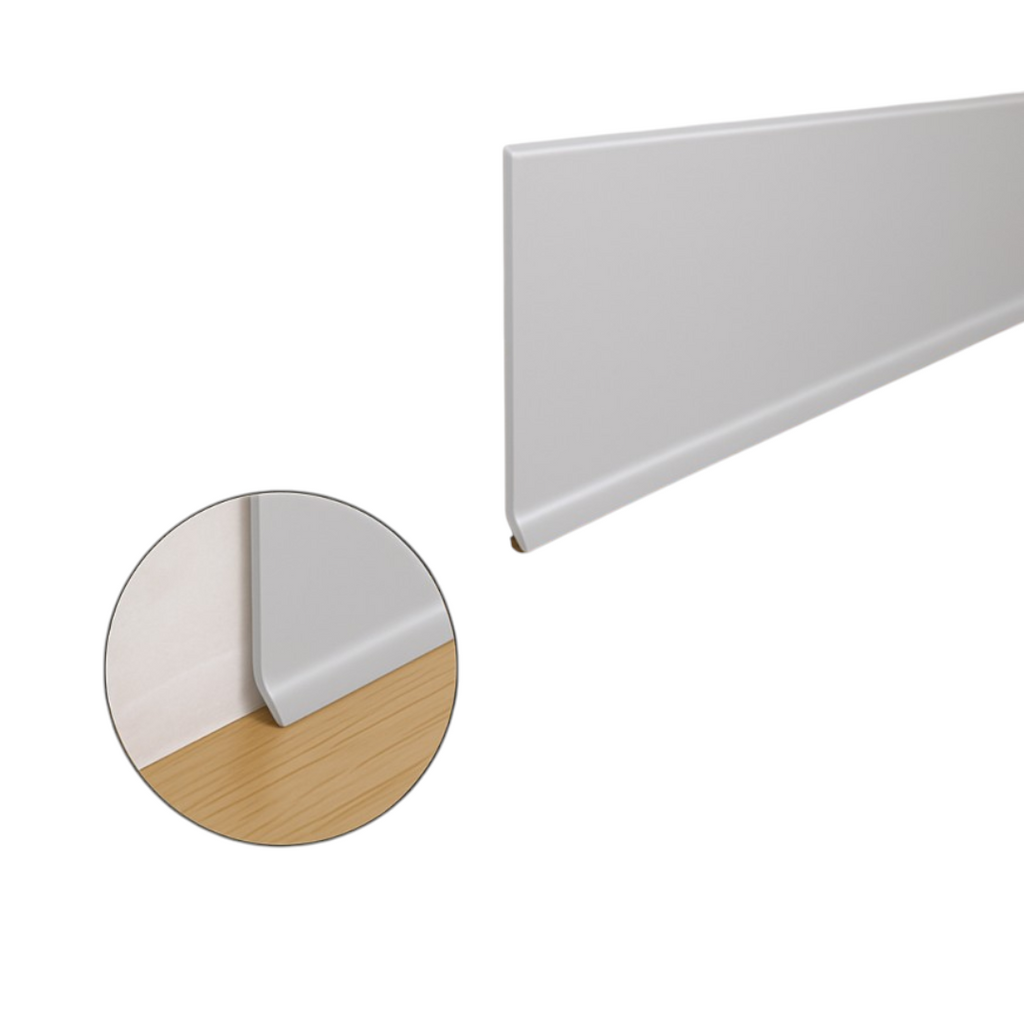 LÍNEA DE RODAPIÉ ADHESIVA DE 10 CM - ALUMINIO - 2.50ML