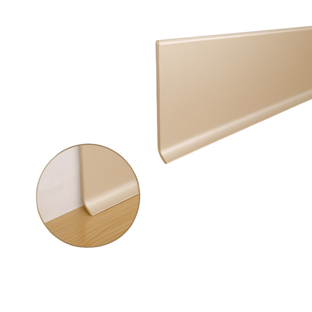 LÍNEA DE RODAPIÉ ADHESIVA DE 10 CM - ALUMINIO - 2.50ML