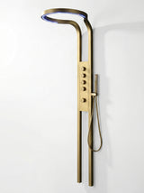 SHOWER PANEL - 304 STAINLESS STEEL - 22CM WIDTH - GOLD MIRROR