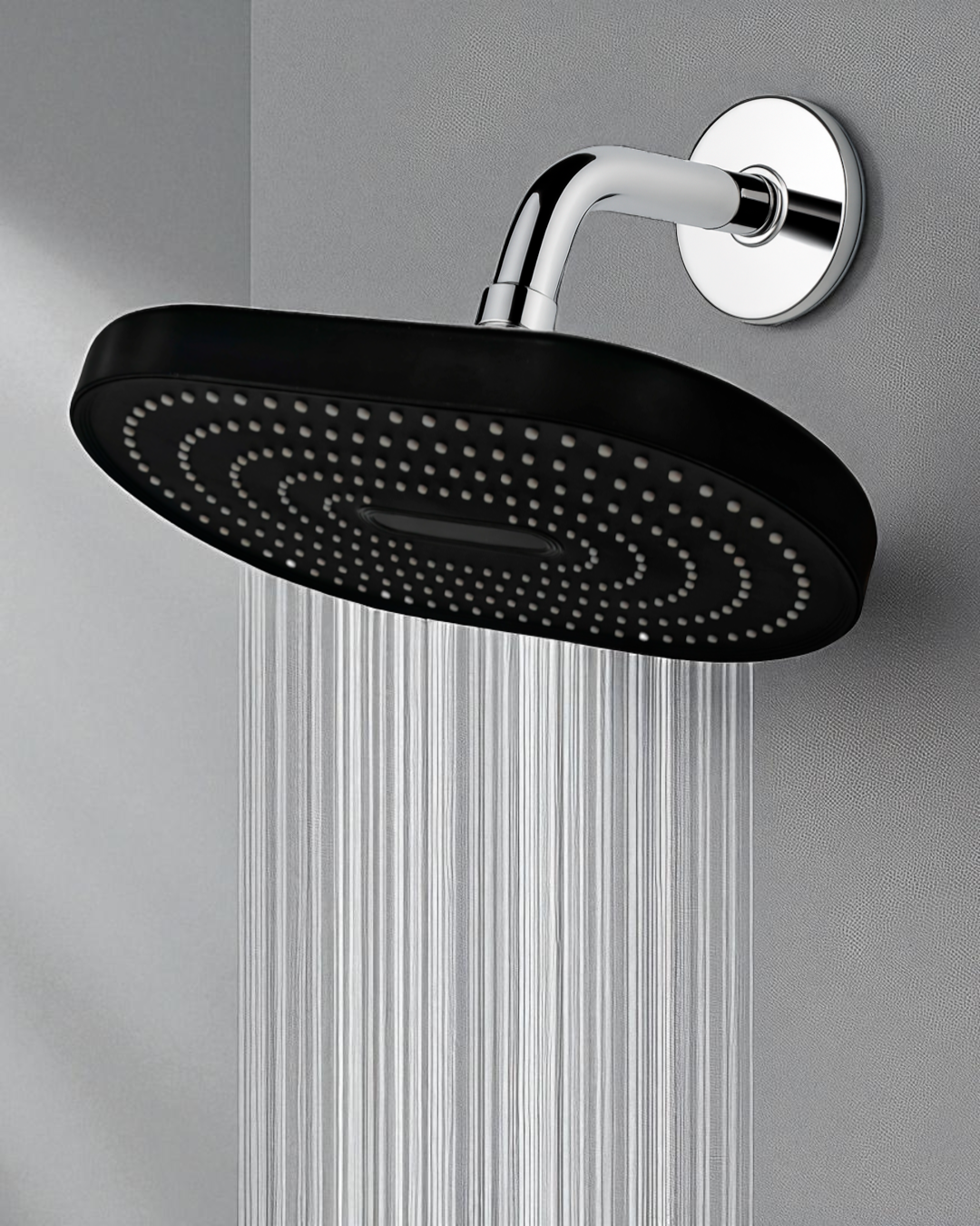 CABEZAL DE DUCHA - PVC - CROMADO / GRIS / NEGRO / 5004S / 5005G / 5006B