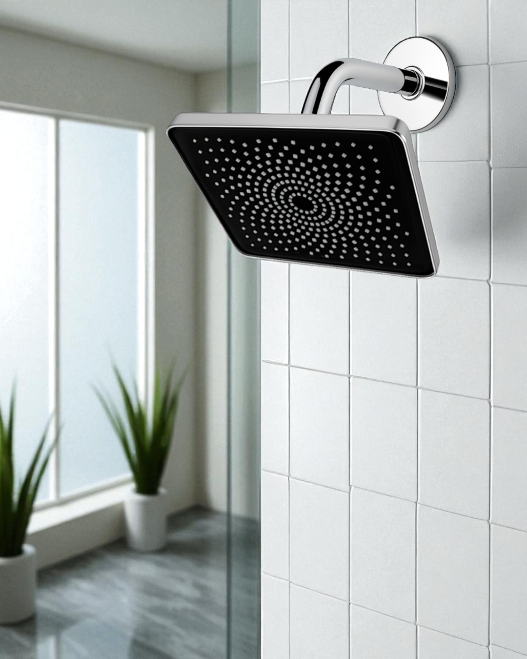 CABEZAL DE DUCHA - PVC - CROMADO / GRIS / NEGRO / 5010S / 5011/ 5012B
