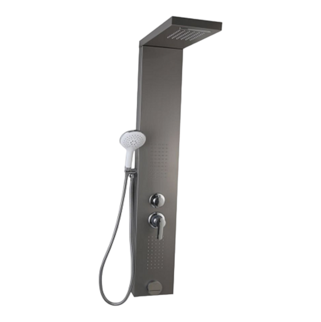 SHOWER PANEL - 304 STAINLESS STEEL - 22CM WIDTH -DARK GRAY