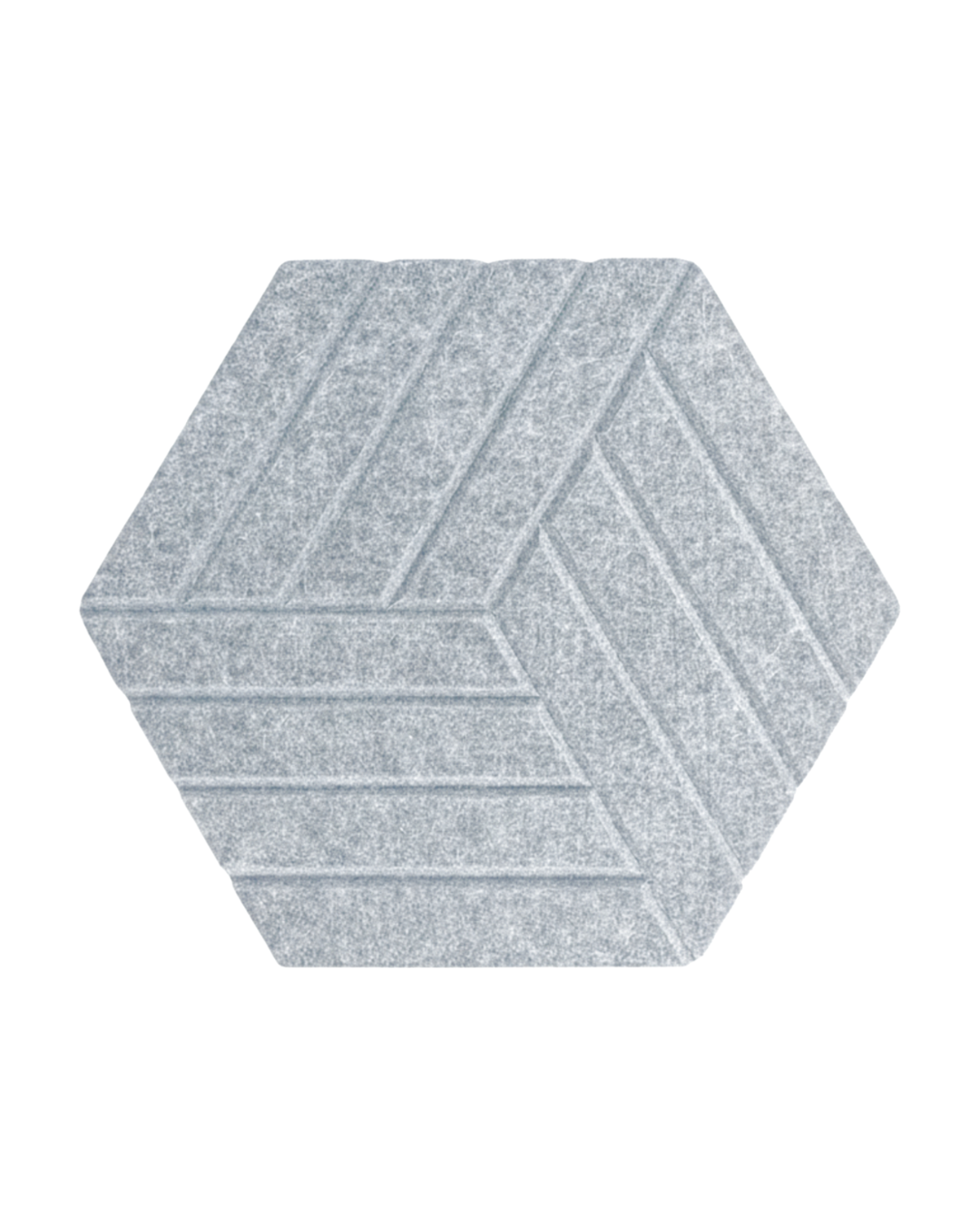 PANEL ACÚSTICO DE POLIÉSTER GRIS 40×40 CM – 8 MM