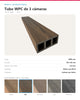 TUBO WPC EXTERIOR DE 3 CÁMARAS 2900×90×40MM | ELM | BOLSA 4 PIEZAS