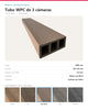 TUBO WPC EXTERIOR DE 3 CÁMARAS 2900×90×40MM | SEA SAND | BOLSA 4 PIEZAS