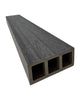 TUBO WPC EXTERIOR DE 3 CÁMARAS 2900×90×40MM | CHARCOAL | BOLSA 4 PIEZAS