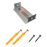 SOPORTE FIJO PARA TUBO WPC 90×40MM | SET CON TORNILLERÍA