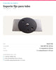 SOPORTE FIJO PARA TUBO WPC 90×40MM | SET CON TORNILLERÍA