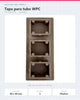 TAPA PARA TUBO WPC 90×40MM | SEA SAND