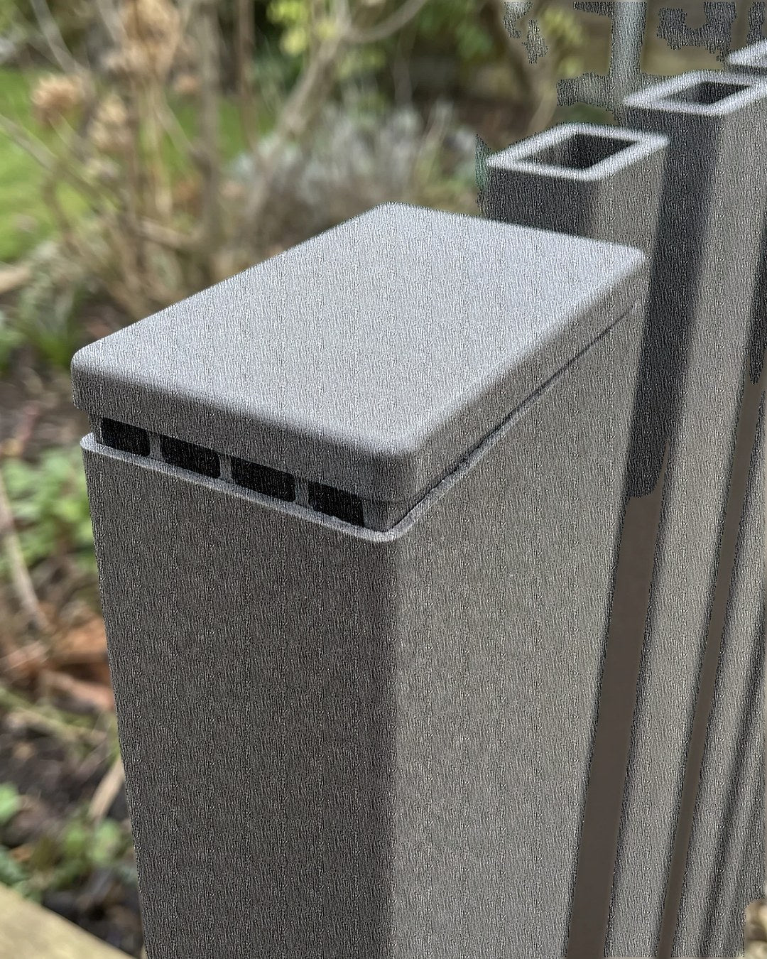 TAPA PARA TUBO WPC 90×40MM | CHARCOAL