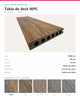 PISO DECK WPC EXTERIOR 2900×140×22MM | TIMBER | BOLSA 3 PIEZAS