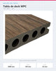 PISO DECK WPC EXTERIOR 2900×140×22MM | ELM | BOLSA 3 PIEZAS