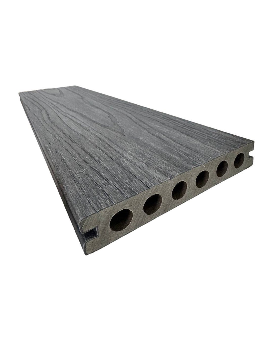 PISO DECK WPC EXTERIOR 2900×140×22MM | CHARCOAL | BOLSA 3 PIEZAS