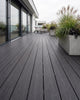 PISO DECK WPC EXTERIOR 2900×140×22MM | CHARCOAL | BOLSA 3 PIEZAS