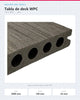 PISO DECK WPC EXTERIOR 2900×140×22MM | JADE | BOLSA 3 PIEZAS