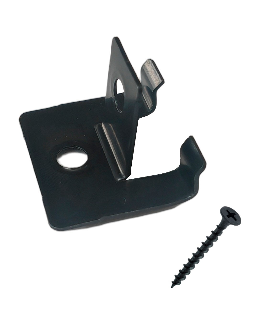 CLIP FINAL DE ACERO INOXIDABLE PARA PISO DECK WPC | NEGRO