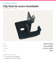 CLIP FINAL DE ACERO INOXIDABLE PARA PISO DECK WPC | NEGRO