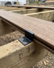 CLIP INICIAL DE ACERO INOXIDABLE PARA PISO DECK WPC | NEGRO