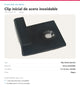 CLIP INICIAL DE ACERO INOXIDABLE PARA PISO DECK WPC | NEGRO