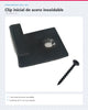 CLIP INICIAL DE ACERO INOXIDABLE PARA PISO DECK WPC | NEGRO
