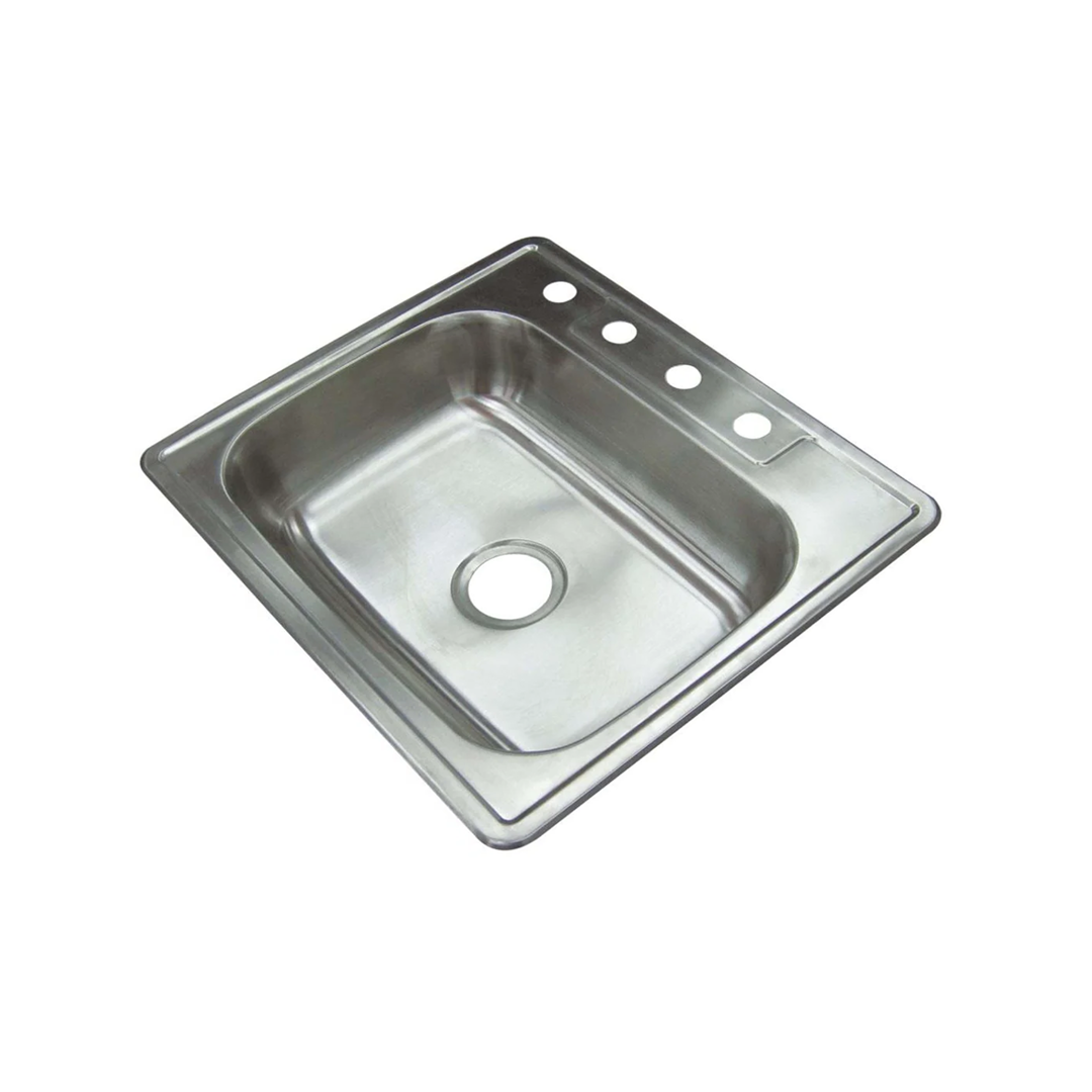 FREGADOR INDIVIDUAL - 25" X 22" X 8" - ACERO INOXIDABLE 304