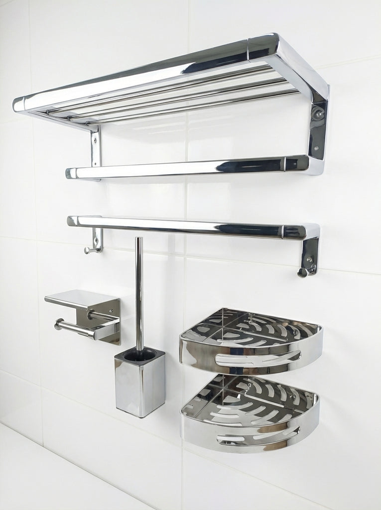 Accesorios para Baño – Set / Juego en Acero Inoxidable 304 | Kit Completo Moderno