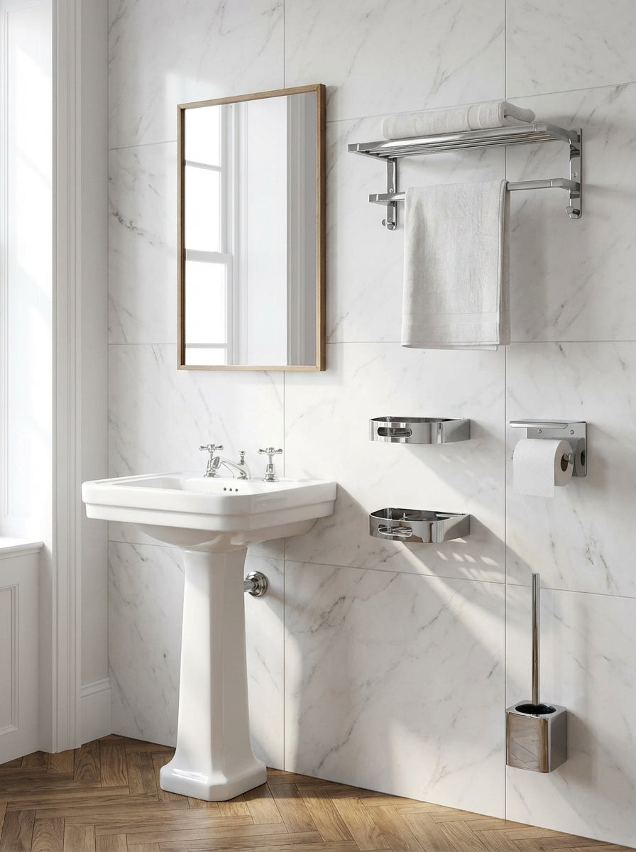 Juego de Accesorios de Baño Completo | Set en Acero Inoxidable 304 | Resistente a Humedad