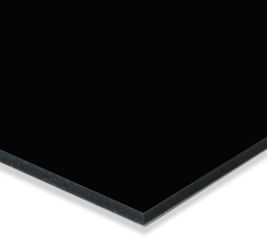 COMPOSITE ALUMINUM SHEET - ACM - 1220*2440 - GLOSSY BLACK