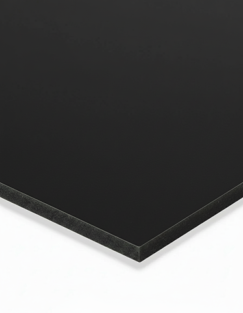 LÁMINA DE ALUMINIO COMPUESTO - ACM - 1220*2440 - SOLID BLACK
