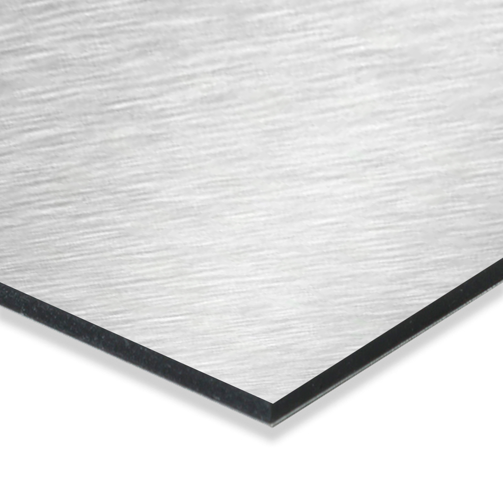 COMPOSITE ALUMINUM SHEET - ACM - 1220*2440 - WHITE SILVER GRAY