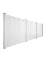CERCA DE PVC BLANCA 6FT X 8FT CON ACCESORIOS COMPLETOS PANEL INCLUYE POSTE Y RIELES