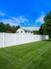 CERCA DE PVC BLANCA 6FT X 8FT CON ACCESORIOS COMPLETOS PANEL INCLUYE POSTE Y RIELES