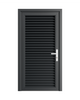 PUERTA DE ALUMINIO TIPO LOUVERS - 97CM X 2.15M - GRIS OSCURO