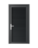 PUERTA DE ALUMINIO TIPO LOUVERS - 97CM X 2.15M - GRIS OSCURO
