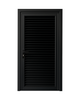 PUERTA DE ALUMINIO TIPO LOUVERS - 97CM X 2.15M - NEGRO
