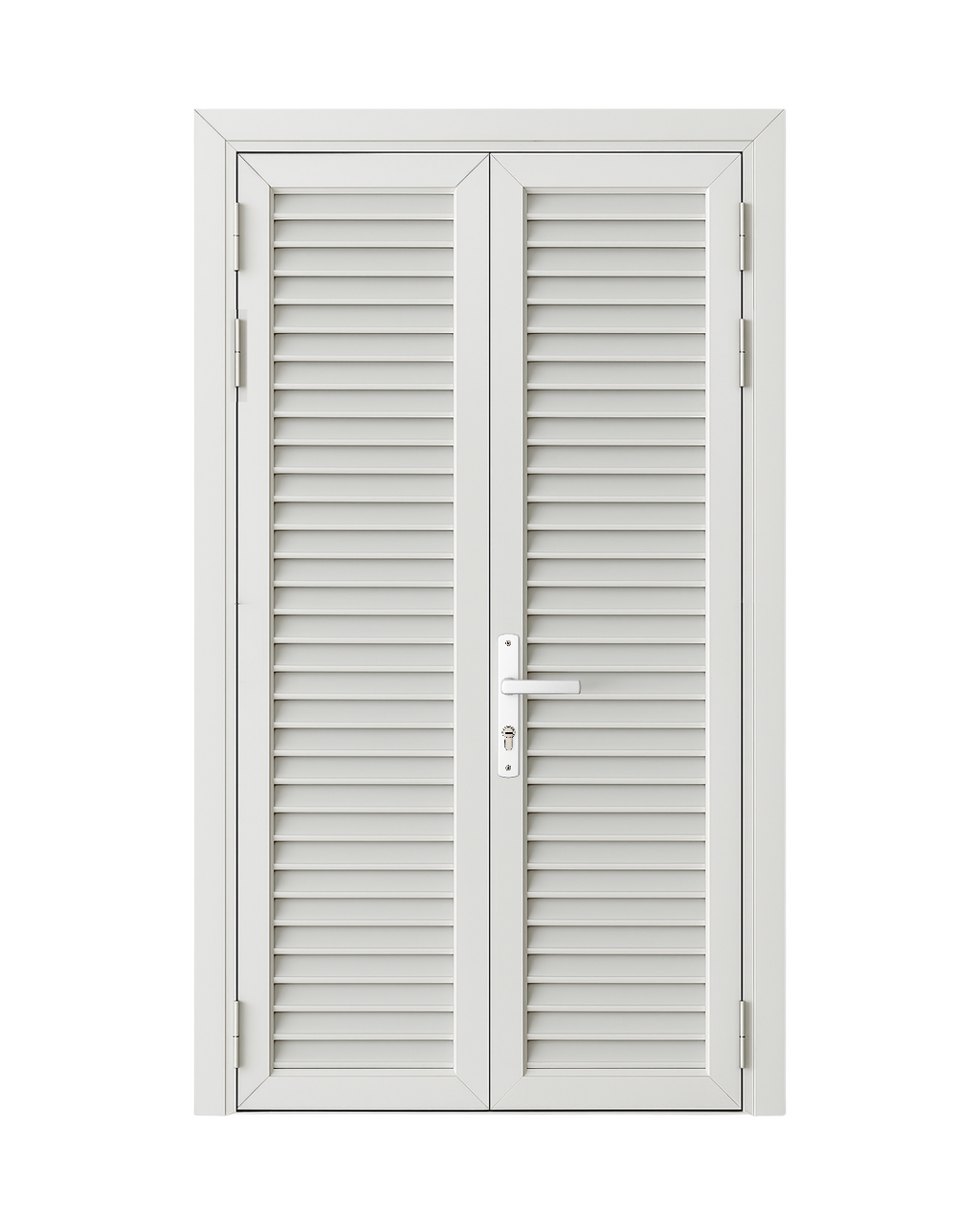 Puerta Doble De Aluminio Tipo Louvers - 1.20M X | Sirena Home Panama