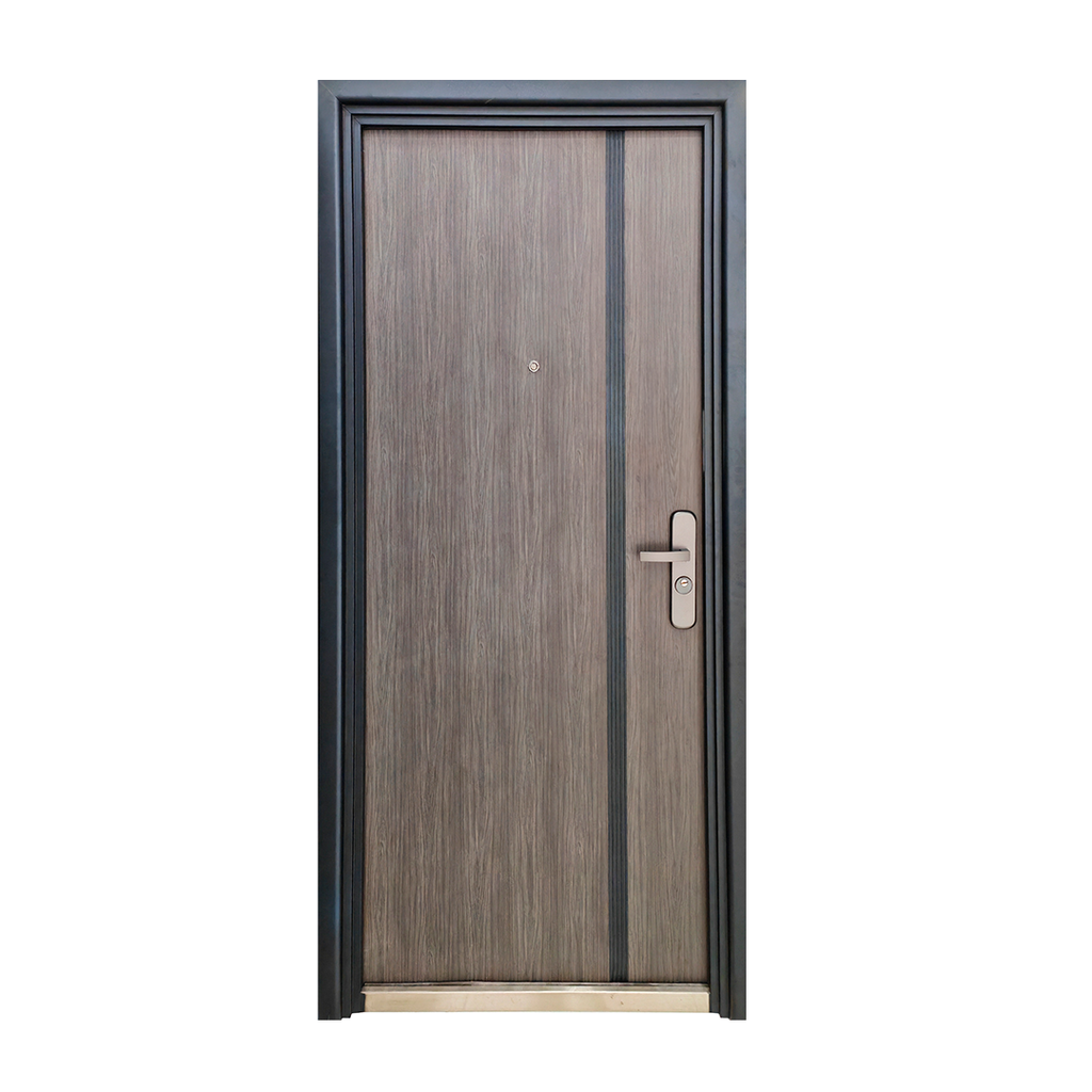 PUERTA DE SEGURIDAD MULTIPUNTOS - 97CM X 213CM X 7CM - MADERA