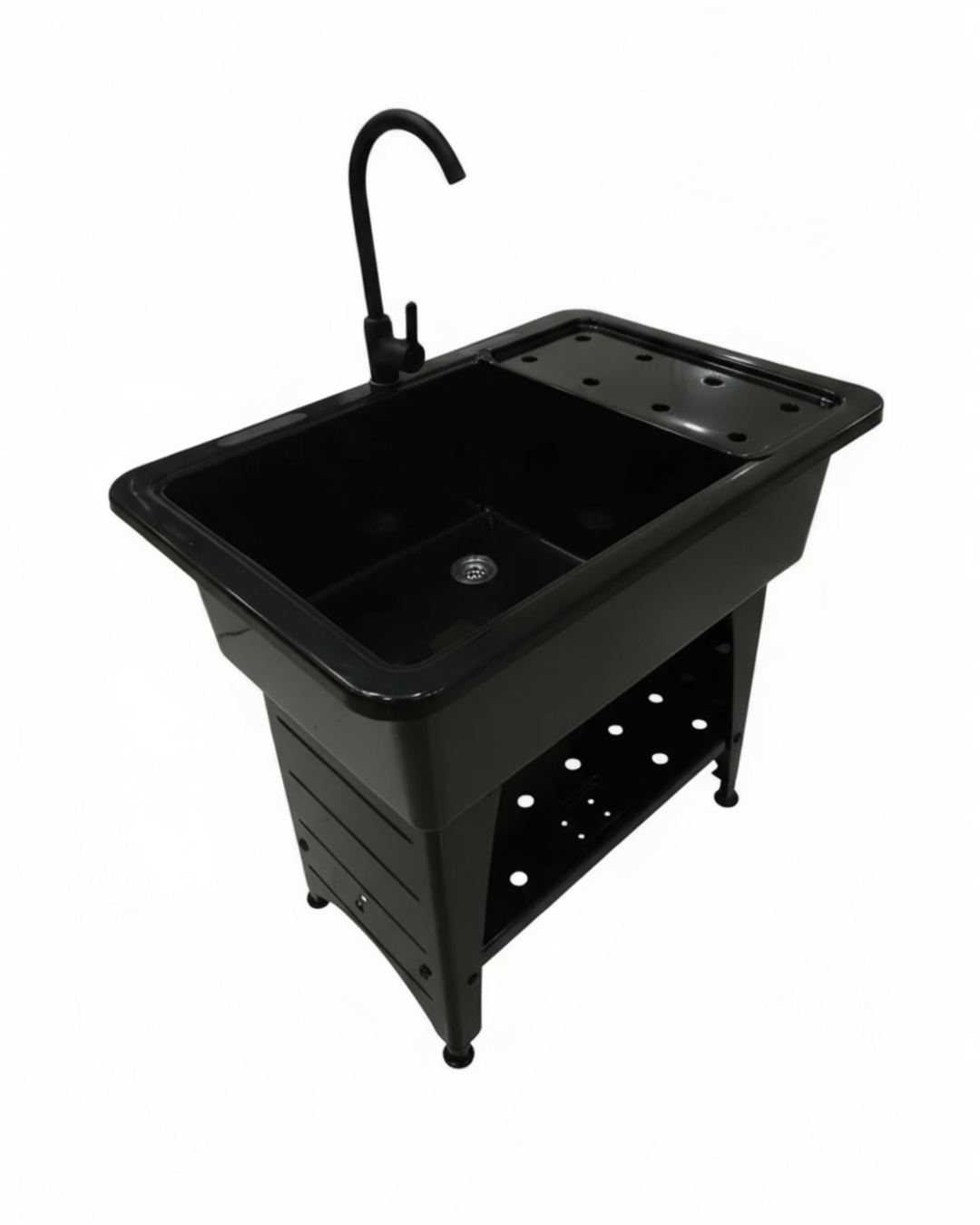 TINA DE LAVANDERÍA - PLÁSTICO - 82*57*76CM - NEGRO