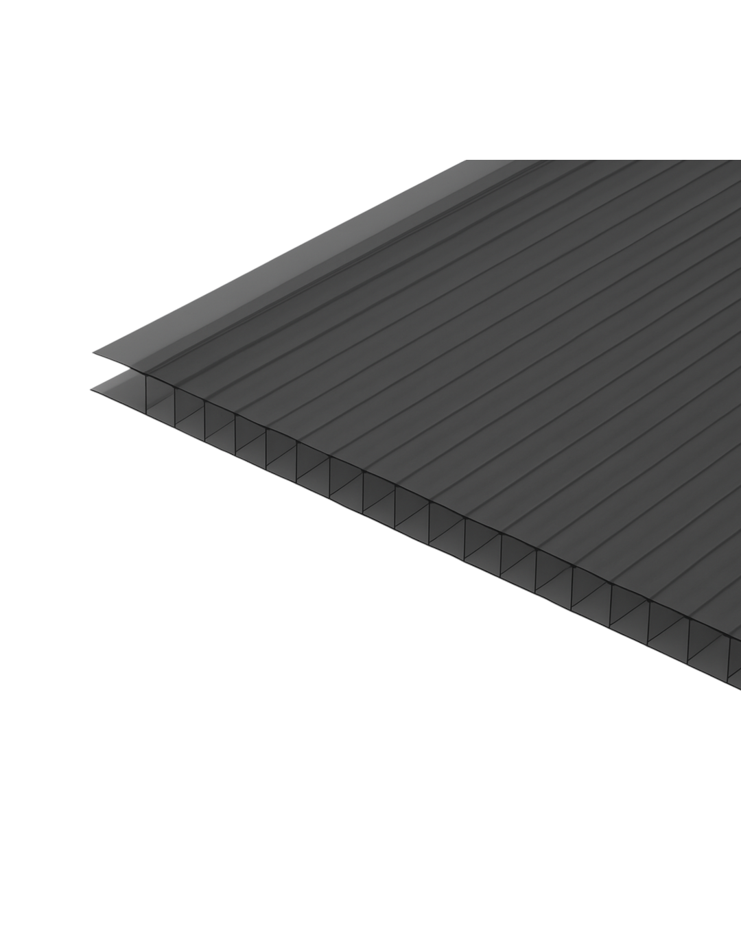 LÁMINA DE POLICARBONATO - 1.22M X 8MM X 3.05M - GRIS