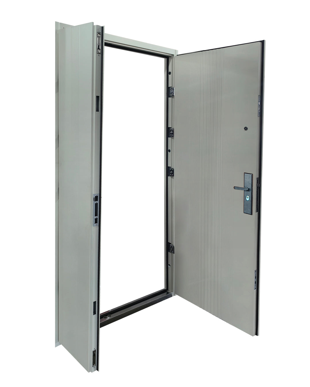PUERTA DE SEGURIDAD MULTIPUNTOS - 1.20M X 2.15M X 50MM - BLANCO MATE