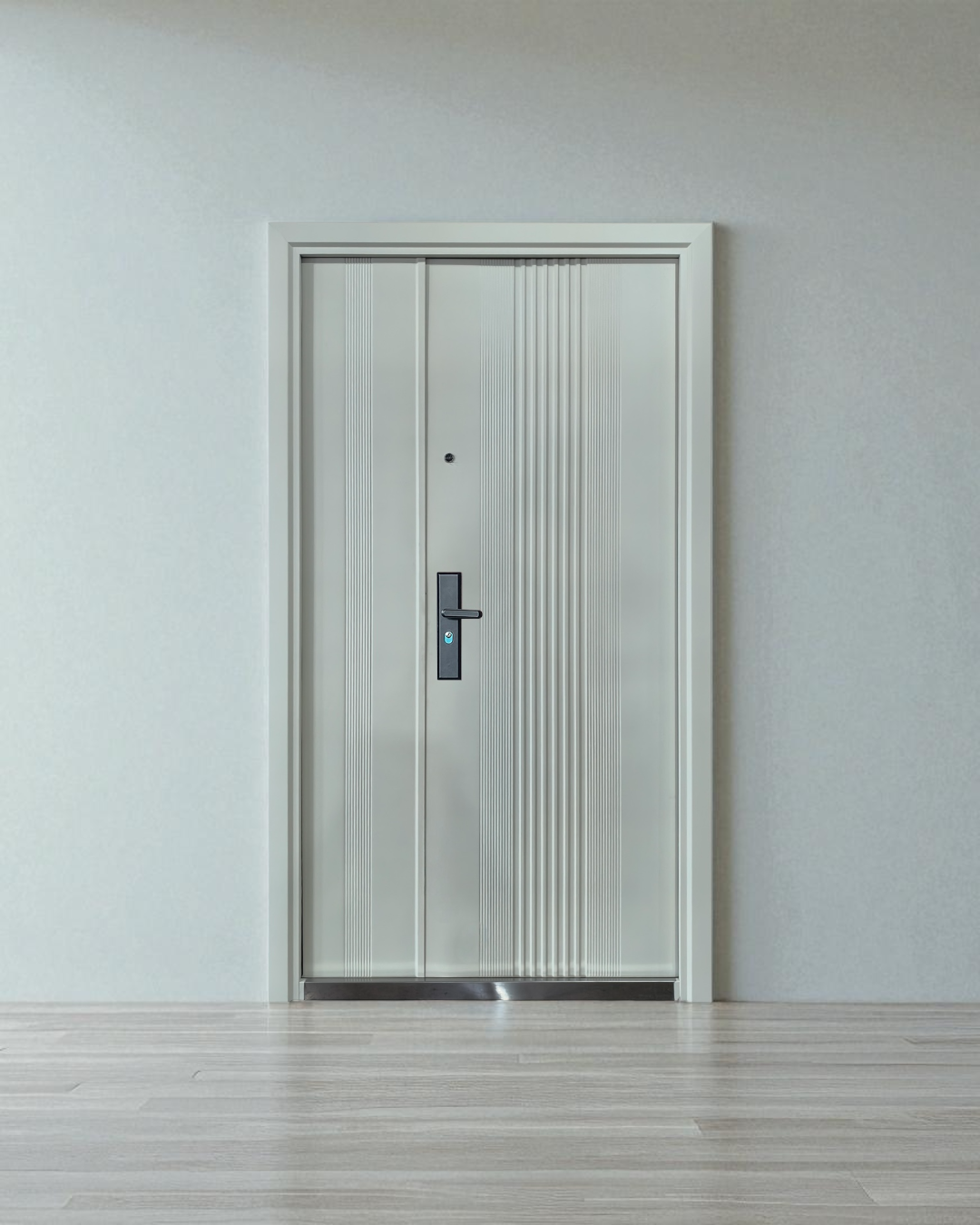 PUERTA DE SEGURIDAD MULTIPUNTOS - 1.20M X 2.15M X 50MM - BLANCO MATE