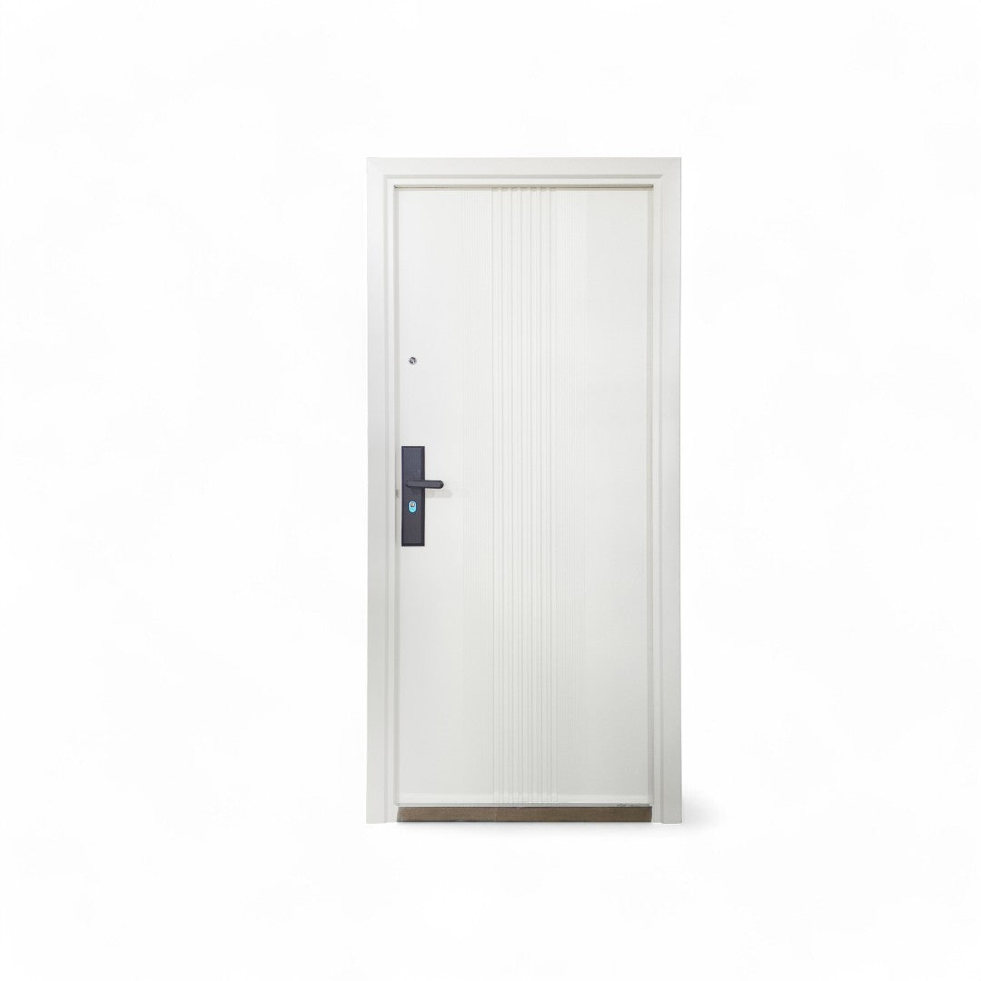 PUERTA DE SEGURIDAD MULTIPUNTOS - 97CM X 215CM X 5CM - BLANCO MATE