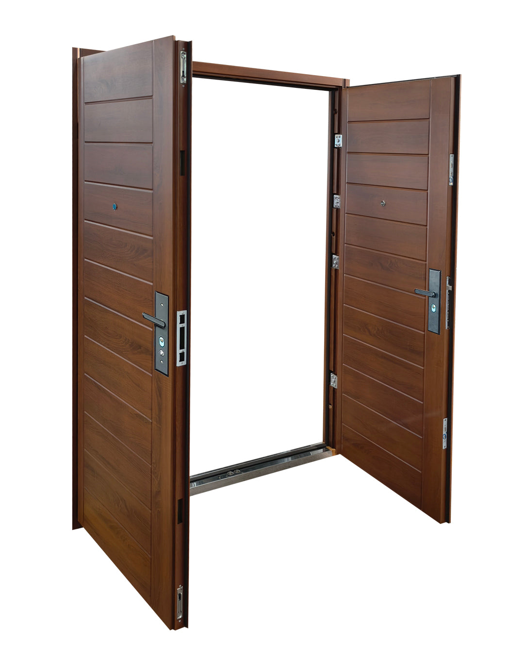 PUERTA DE SEGURIDAD DOBLE MULTIPUNTOS - 1.50M X 2.15M X 50MM - NUEZ