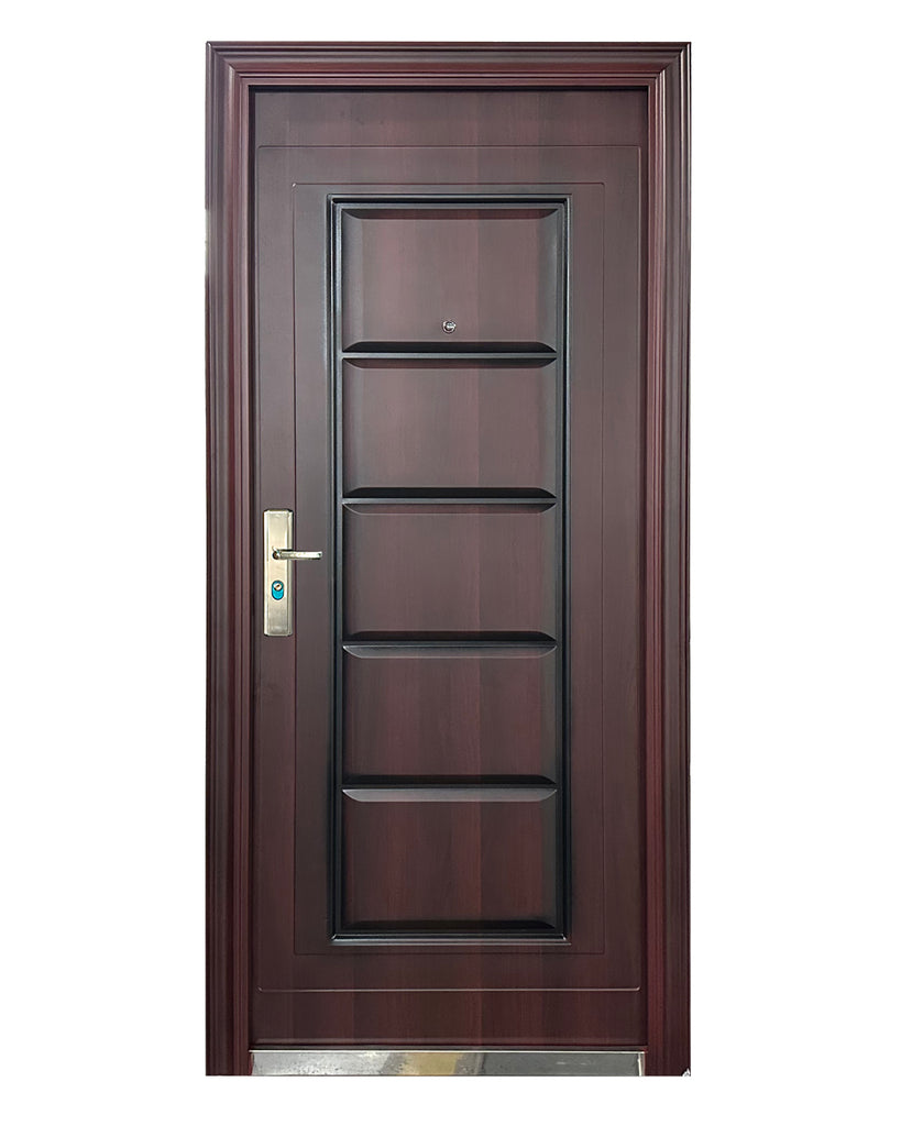 PUERTA DE SEGURIDAD MULTIPUNTOS - 98CM X 215CM X 50MM - NOGAL 2
