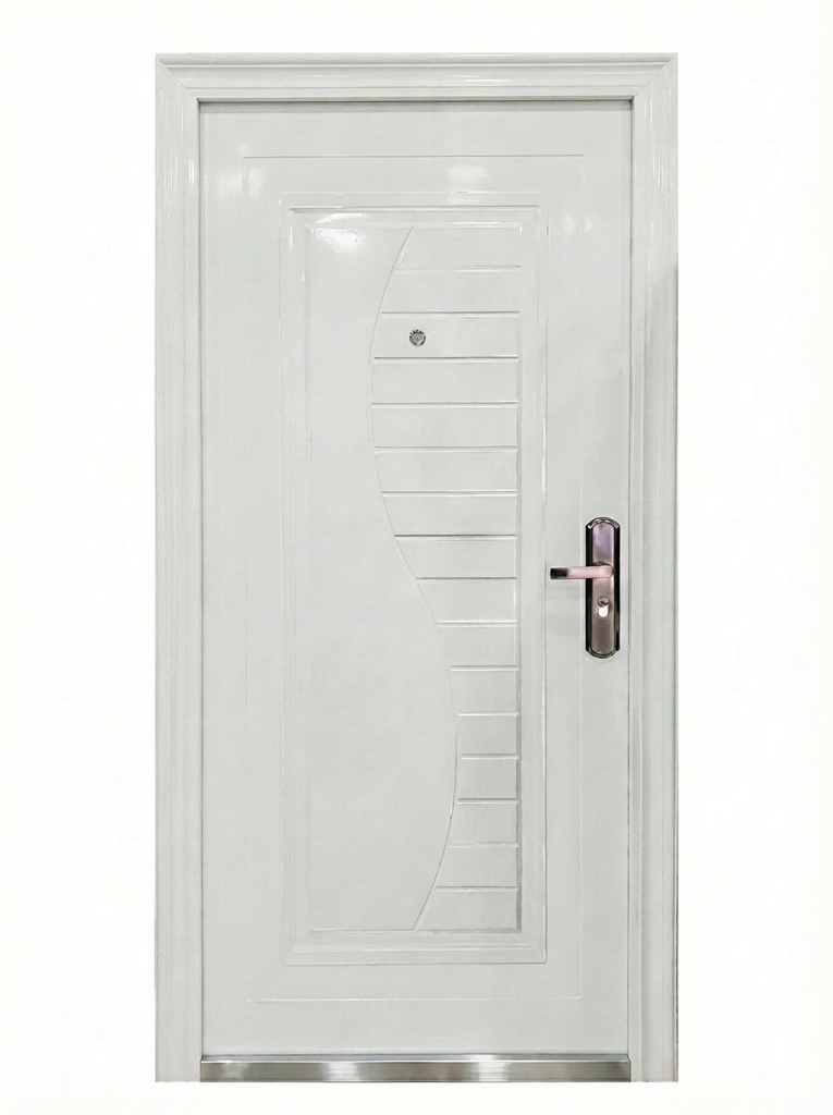 White Metal Security Door 0.98mx 2.15m