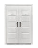 Puerta De Seguridad Metal Doble Blanca 1.50m x 2.15m