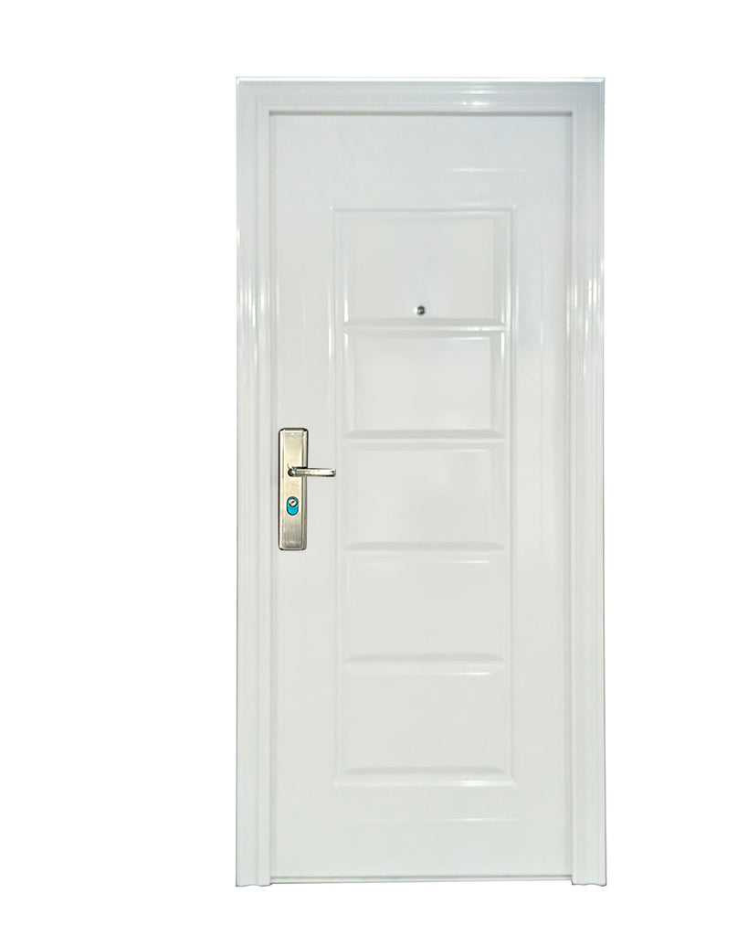 White Metal Security Door 0.98mx 2.15m
