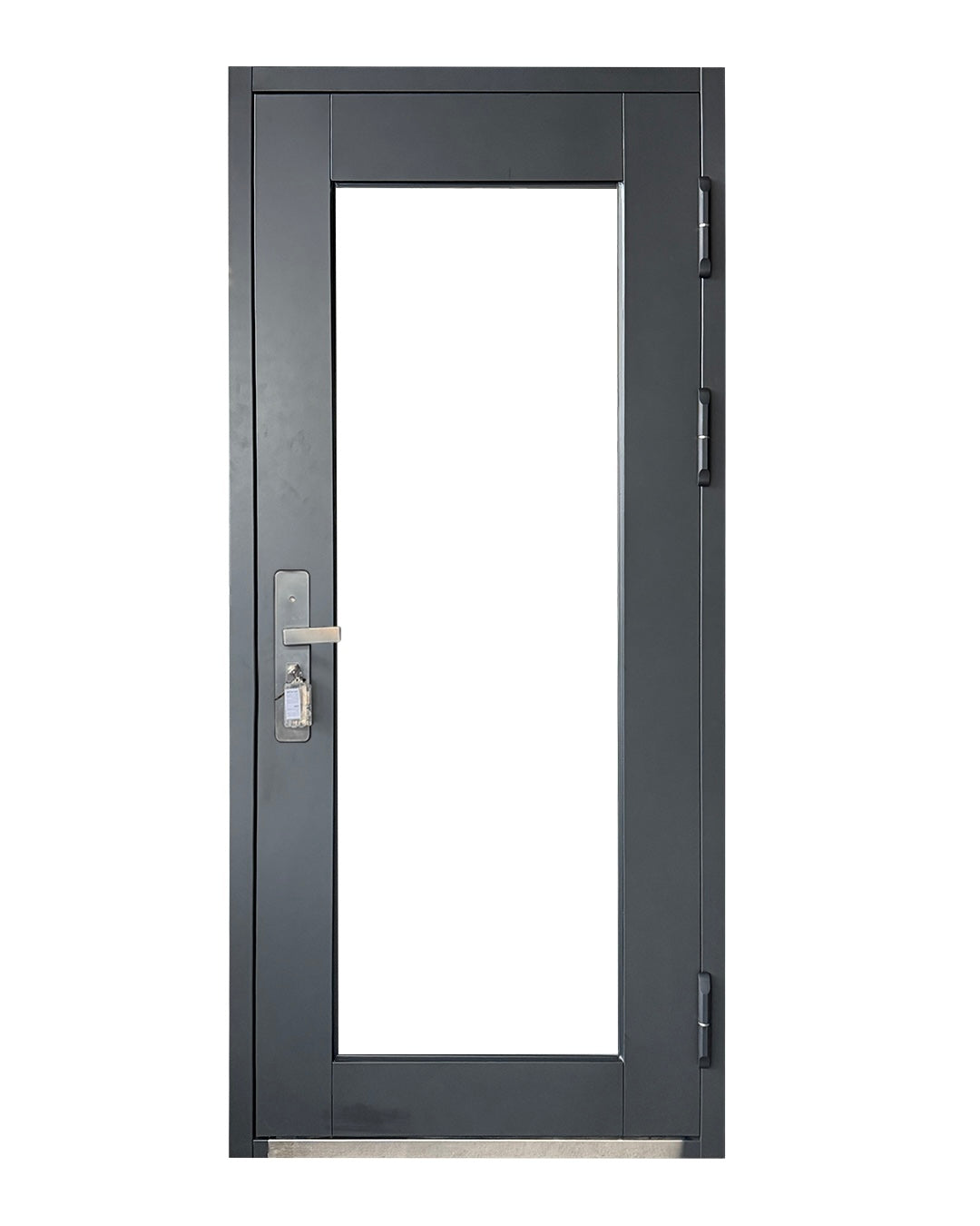 Puerta de Seguridad Multipunto con Vidrio | Aleación de Zinc | 0.97 x 2.15 m | Diseño Moderno